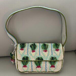 Handcrafted in India Radish Striped Shoulder Bag  Charm NWT